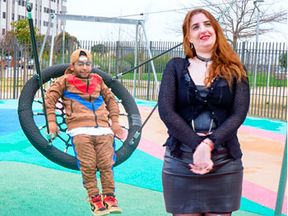 The SLUTTIEST babysitter! An afternoon of swings and pissing at the park with Gemma Gommory. Boy, you'll walk away with a degree in sex!